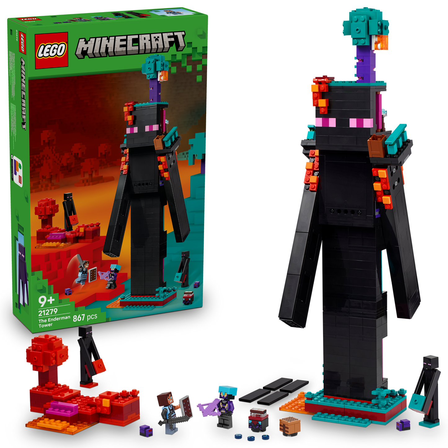 LEGO De Enderman toren 21279 Minecraft