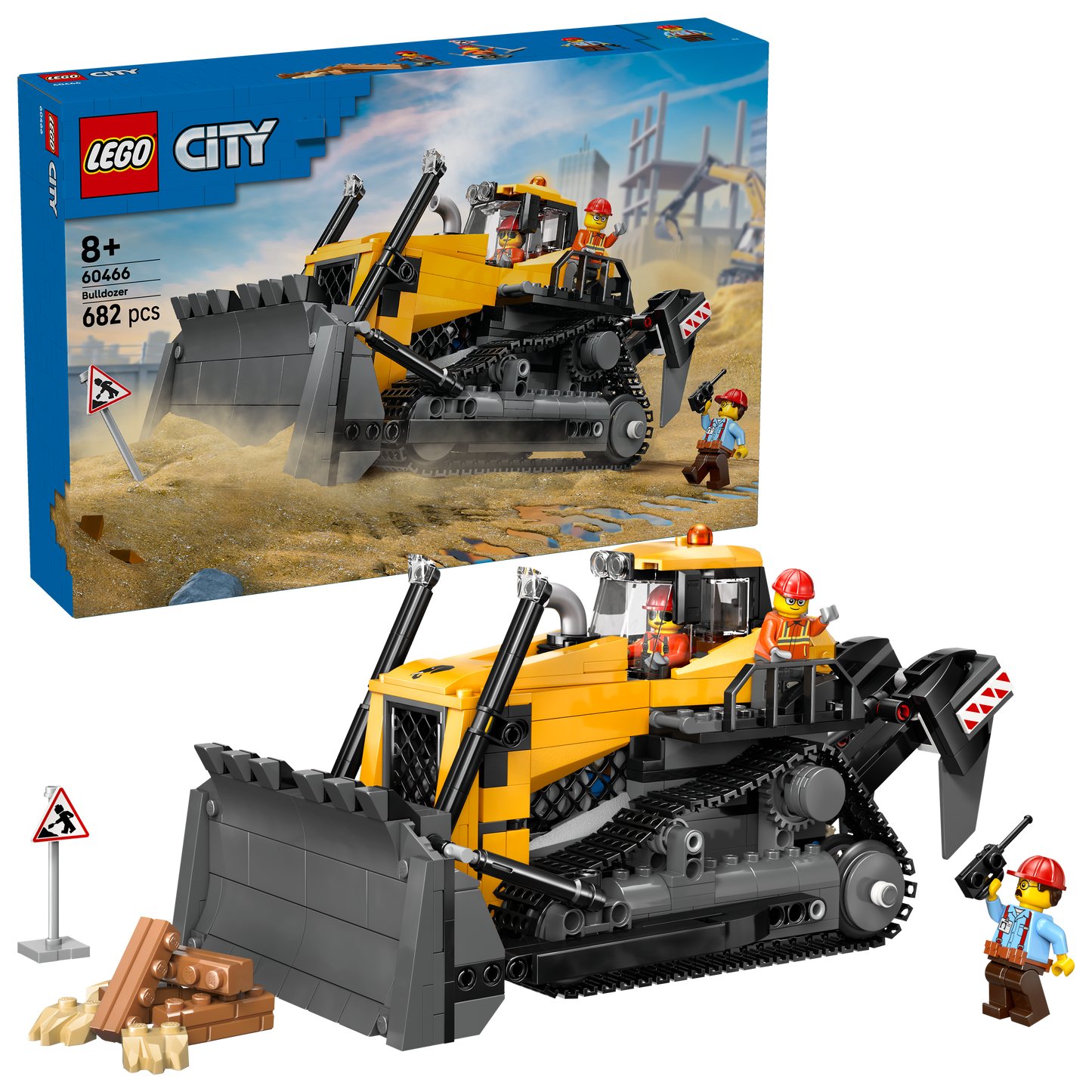 LEGO Gele Bulldozer 60466 City