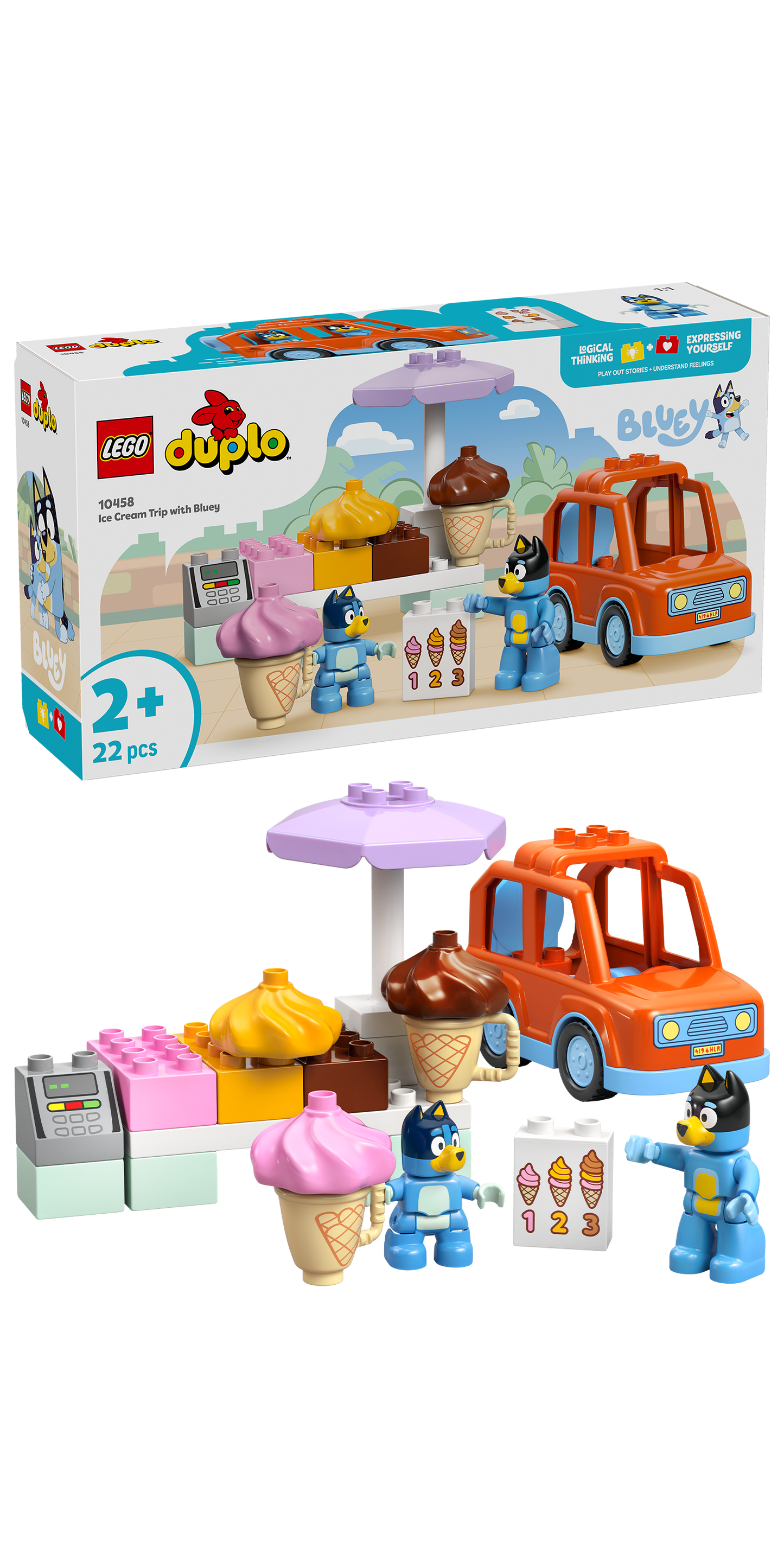 LEGO Huis van Bluey en haar familie met geheugenspel 10459 Duplo Bluey