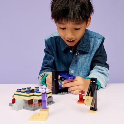 LEGO Minecraft Reis naar de Nether en het End-Portaal Videogame Speelgoed voor Kinderen 21584