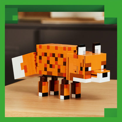 LEGO Minecraft De Vos Kinderkamer Decoratie en Dieren Speelgoed voor Kinderen 21588