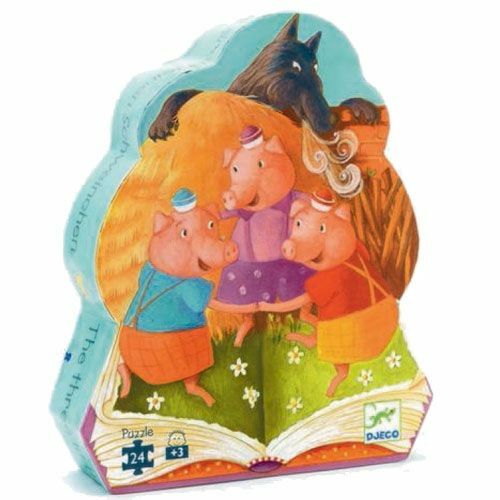 Silhouette Puzzle - The 3 Little Pigs (24)