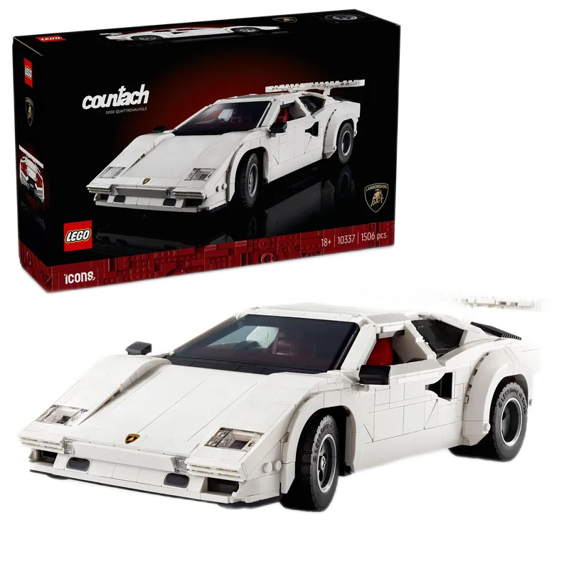 LEGO White Lamborghini Countach 5000 Quattrovalvole 10337 Icons (delivery: January 2025)