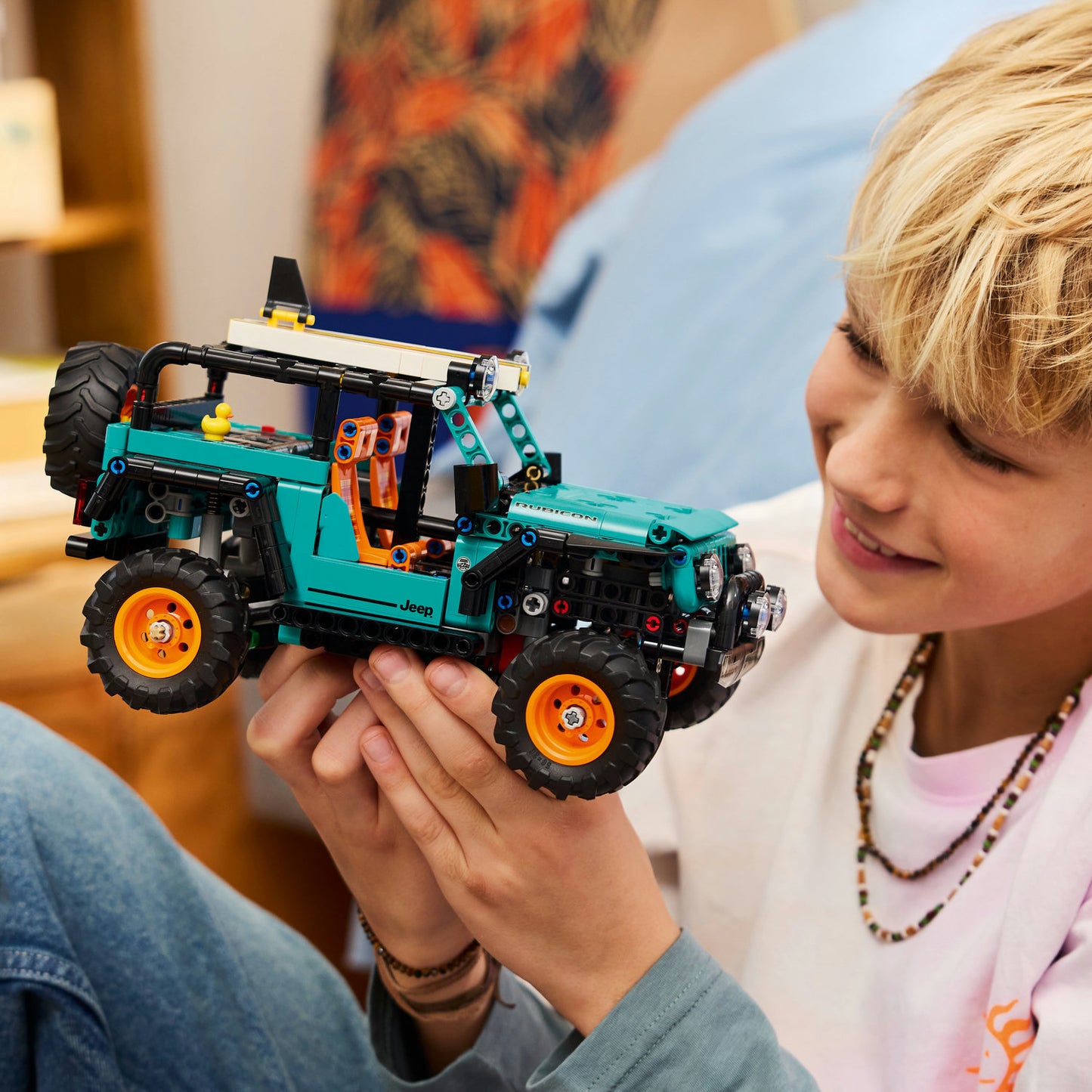 LEGO Technic Jeep Wrangler Rubicon Terreinwagen – Offroad Voertuig Bouwpakket voor Kinderen met V6-motor, Sturing en Vering – STEM Verjaardagscadeau voor Jongens en Tieners vanaf 10 Jaar – 42227