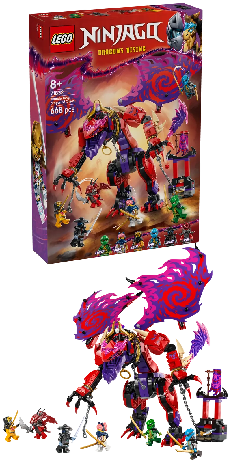 LEGO Blitzzahn-Chaosdrache 71832 Ninjago