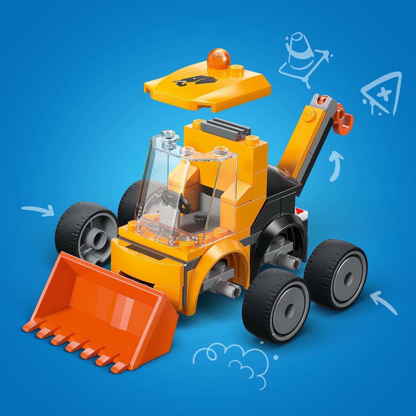 LEGO City Voertuigen – Bouwlader Graafmachine Speelgoed voor Jongens en Meisjes 60483