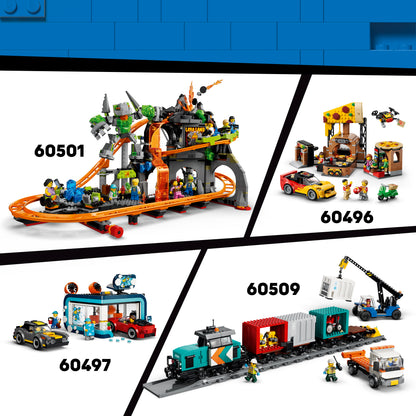 LEGO City Vintage Stoomtrein - Bouwpakket voor Kinderen met Station, Rails, Cabinebediening, Stopsein en 5 Minifiguren - Verjaardagscadeau voor Jongens en Meisjes Vanaf 7 Jaar - 60511