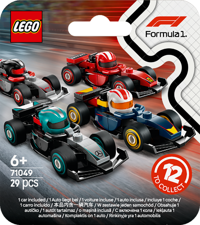 LEGO Formula 1 Drivers with their Car 71049 Minifigures (Set 12 Pieces)