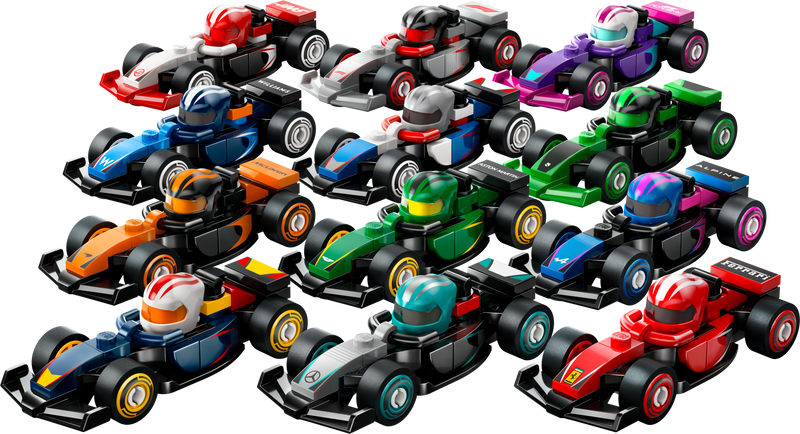 LEGO Formula 1 Drivers with their Car 71049 Minifigures (Set 12 Pieces)