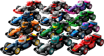 LEGO Formula 1 Drivers with their Car 71049 Minifigures (Set 12 Pieces)