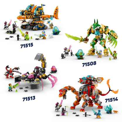 LEGO® DREAMZzz™ Krokodilonderzeeër Speelgoed - Bouwset voor Kinderen - 3 Minifiguren - 71512