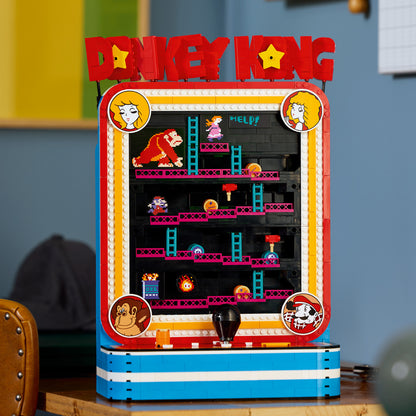 LEGO Donkey Kong-Arcadekast - Bouwpakket voor Volwassenen - Arcadespel voor Verzamelaars - Retro Woondecoratie en Kantoor Decoratie - Videogame Merch - Cadeau voor Gamers, Mannen en Vrouwen - 72051