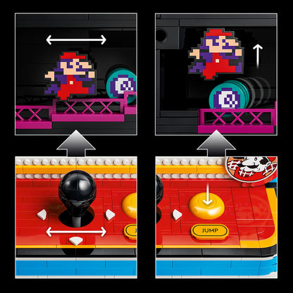 LEGO Donkey Kong-Arcadekast - Bouwpakket voor Volwassenen - Arcadespel voor Verzamelaars - Retro Woondecoratie en Kantoor Decoratie - Videogame Merch - Cadeau voor Gamers, Mannen en Vrouwen - 72051