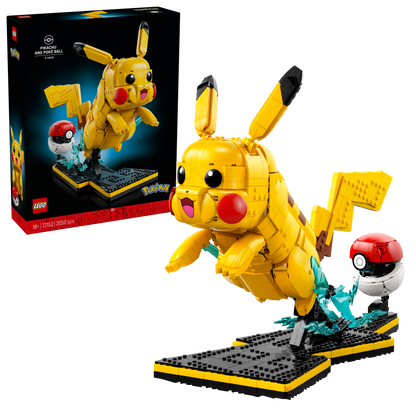 LEGO Pokémon Pikachu en Pokéball Bouwpakket voor Volwassenen 72152 (verkrijgbaar vanaf 1 mei 2026)
