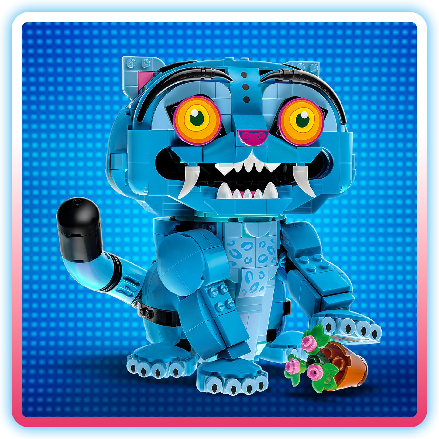 LEGO KPop Demon Hunters Derpy Tiger en Sussie Bird K-Pop Speelgoed voor Kinderen met 2 Dieren Figuren en Bloempot - Kinderkamer Decoratie - Cadeau voor Meisjes, Jongens en Fans vanaf 9 Jaar 72537