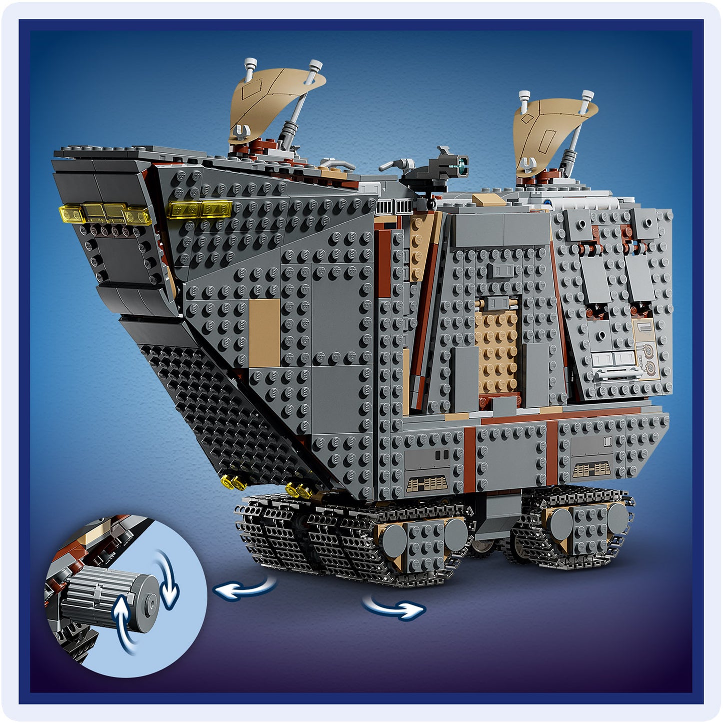 LEGO Star Wars 75453 Offworld Sandcrawler en Mudhorn - Voertuig Bouwpakket voor Kinderen en Tieners met 7 Personages Incl. Grogu - Cadeau voor Jongens, Meisjes en de Mandalorian Fans vanaf 14 Jaar