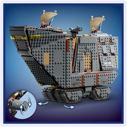 LEGO Star Wars 75453 Offworld Sandcrawler en Mudhorn - Voertuig Bouwpakket voor Kinderen en Tieners met 7 Personages Incl. Grogu - Cadeau voor Jongens, Meisjes en de Mandalorian Fans vanaf 14 Jaar