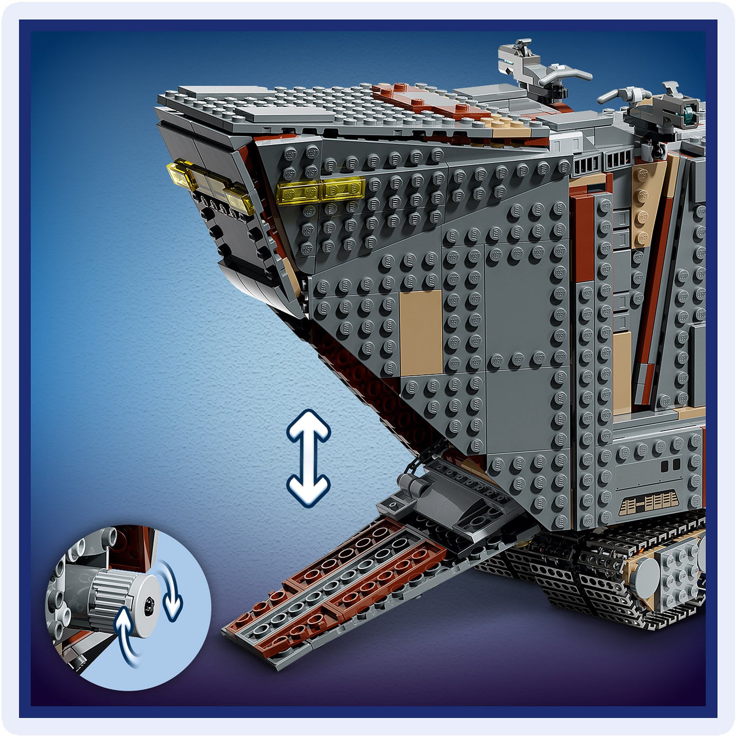 LEGO Star Wars 75453 Offworld Sandcrawler en Mudhorn - Voertuig Bouwpakket voor Kinderen en Tieners met 7 Personages Incl. Grogu - Cadeau voor Jongens, Meisjes en de Mandalorian Fans vanaf 14 Jaar