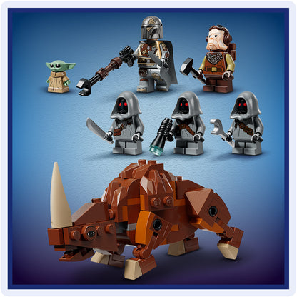 LEGO Star Wars 75453 Offworld Sandcrawler en Mudhorn - Voertuig Bouwpakket voor Kinderen en Tieners met 7 Personages Incl. Grogu - Cadeau voor Jongens, Meisjes en de Mandalorian Fans vanaf 14 Jaar