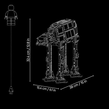 LEGO Star Wars 75454 Imperial Remnant AT-AT met INT-4 - Bouwpakket voor Kinderen met Voertuigen en 7 Personages Incl. de Mandalorian en Grogu - Cadeau voor Jongens, Meisjes en Fans vanaf 10 Jaar