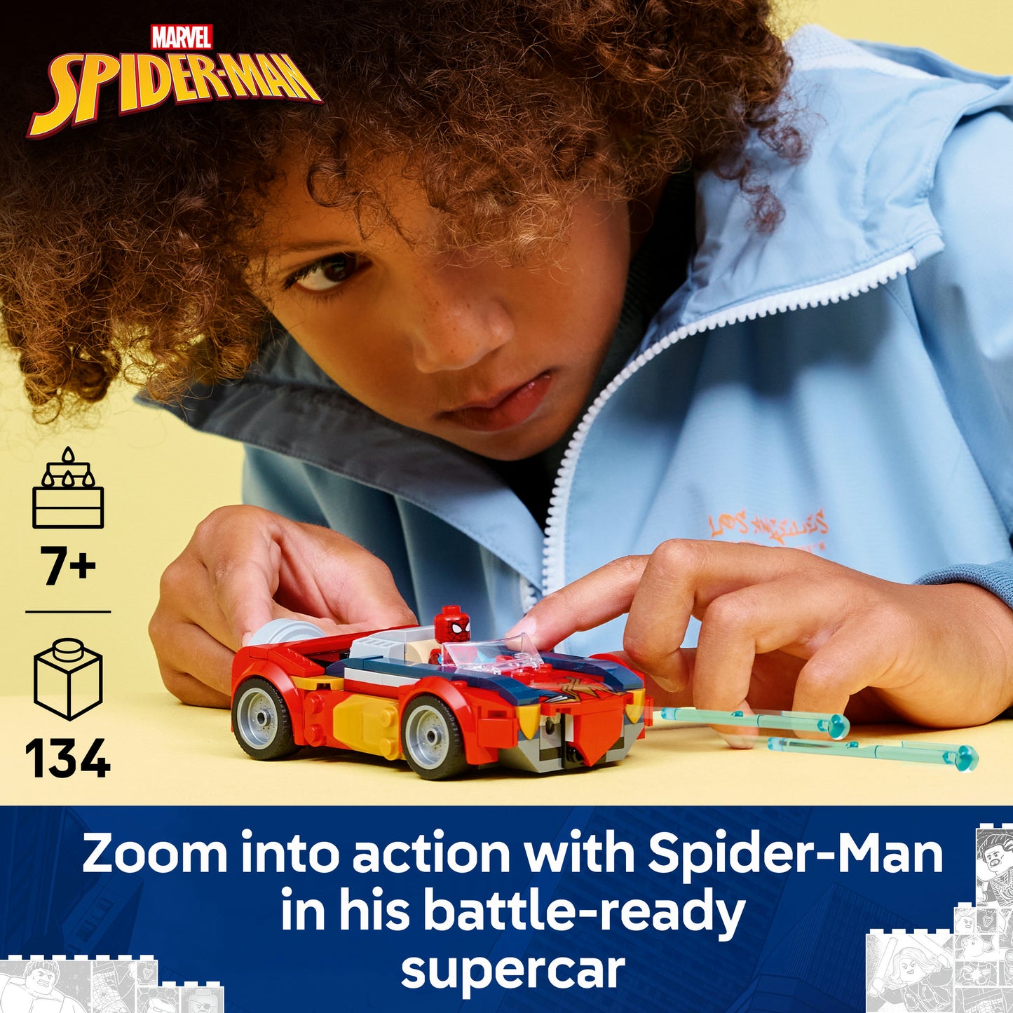 LEGO Marvel Spider-Man Auto vs. Venomized Wolverine Superheld Speelgoed voor Kinderen 76336