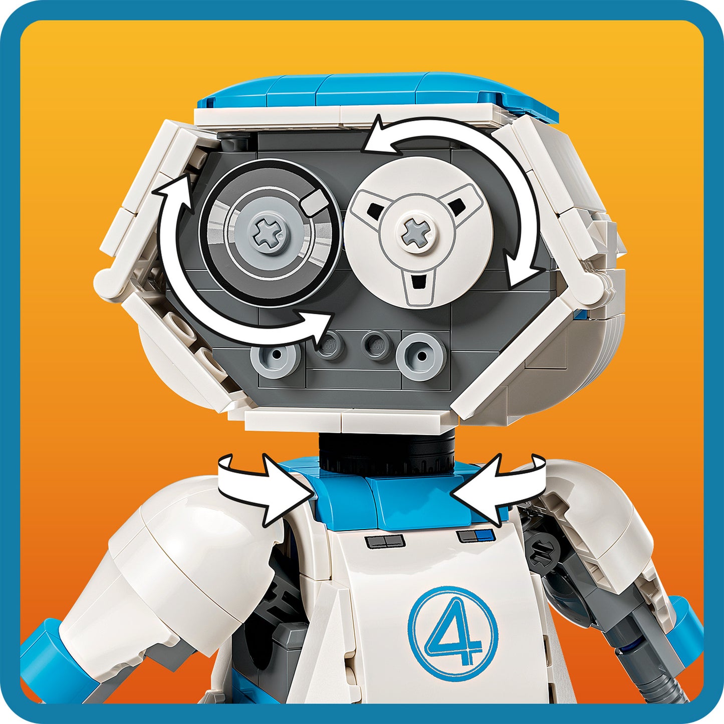 LEGO ǀ Marvel The Fantastic Four H.E.R.B.I.E.- Superhelden Bouwpakket voor Kinderen vanaf 10 Jaar - Kinderkamer Decoratie - Verstelbare Speelgoed Robot - Cadeau voor Jongens en Meisjes - 76339