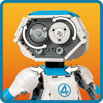 LEGO ǀ Marvel The Fantastic Four H.E.R.B.I.E.- Superhelden Bouwpakket voor Kinderen vanaf 10 Jaar - Kinderkamer Decoratie - Verstelbare Speelgoed Robot - Cadeau voor Jongens en Meisjes - 76339