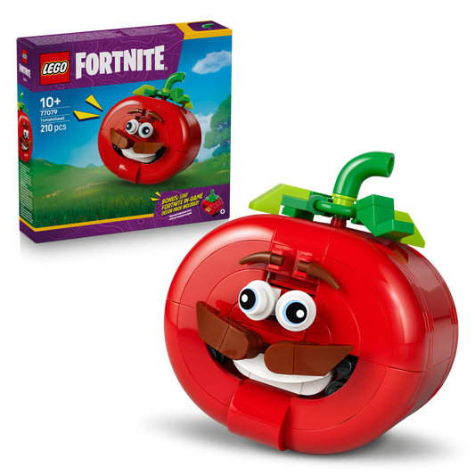 LEGO Fortnite Tomatohead Bouwpakket voor Kinderen met - Kinderkamer Decoratie - Model met Mini-Pizzarestaurant - Cadeau voor Jongens, Meisjes en Gamers vanaf 10 Jaar 77079