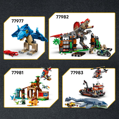 LEGO Jurassic World Jonge T. Rex Transporttruck - Speelgoed Dinosaurus voor Kinderen - Bouwpakket met T. Rex Figuur, 2 Minifiguren en Terreinwagen - Cadeau voor Jongens en Meisjes vanaf 4 Jaar 77978
