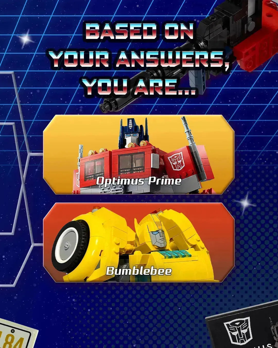 LEGO Bumblebee from Transformers 10338 Icons