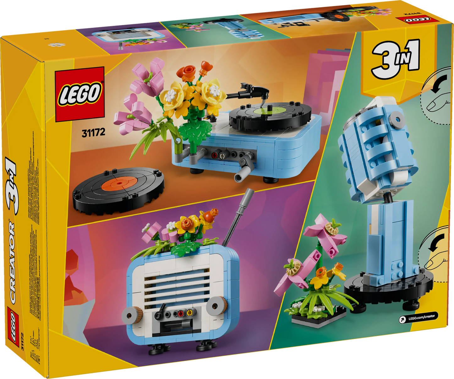 LEGO Record Player with Flowers 31172 Creator