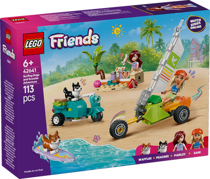 LEGO Surf & Scooter Fun with the Puppies 42641 Friends