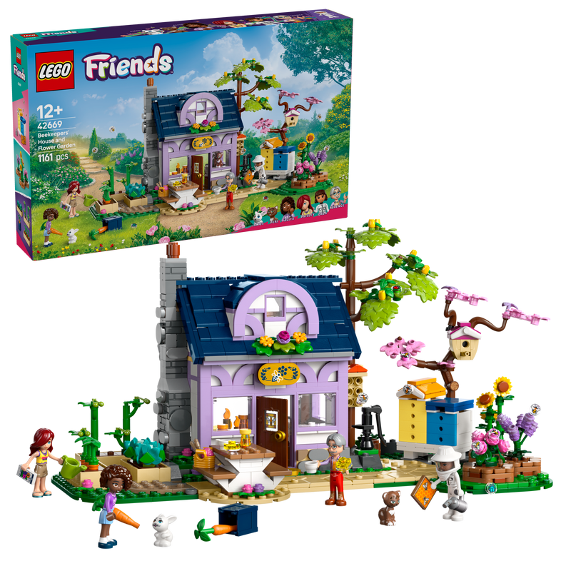 LEGO Beekeeping House and Flowers 42669 Friends
