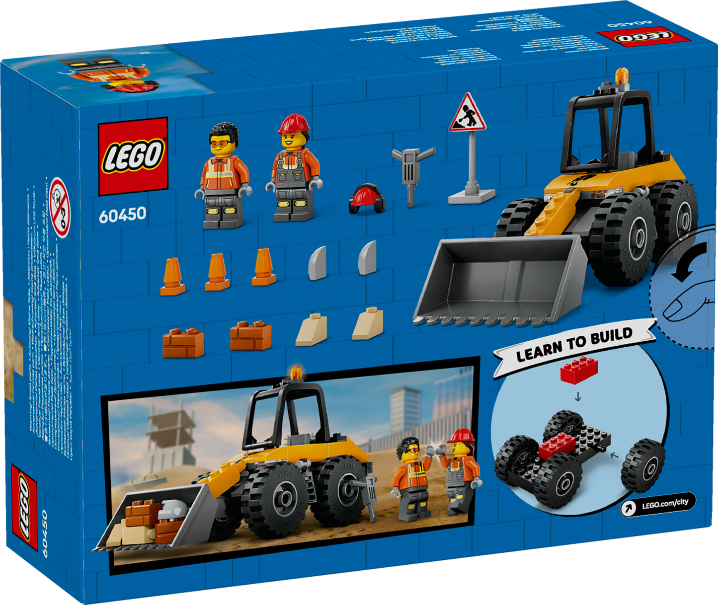 LEGO Yellow Wheel Loader Excavator 60450 City