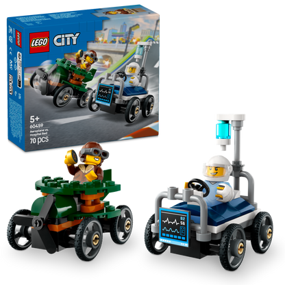 LEGO Race Car Pack: Plane vs Hospital Bed 60459 City
