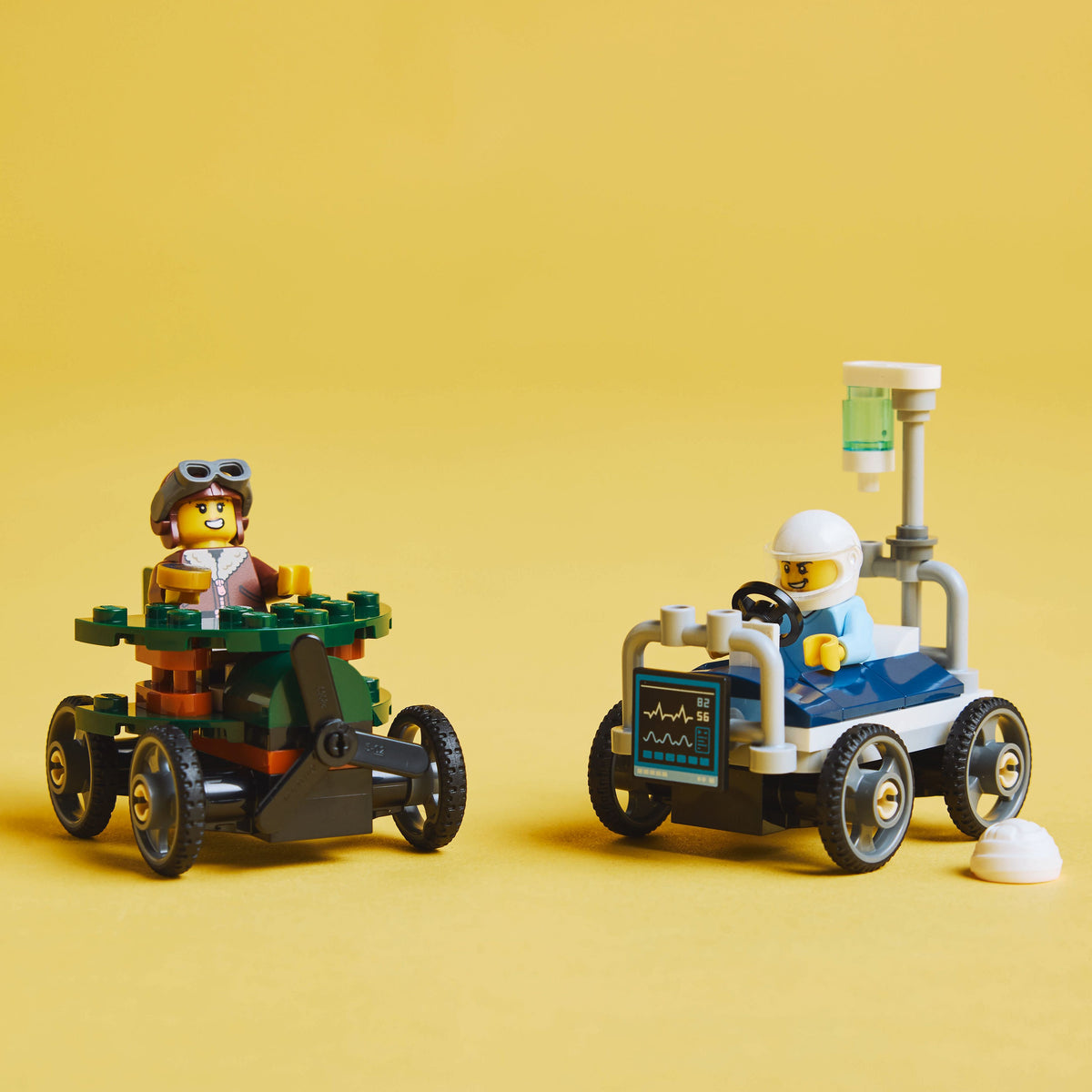 LEGO Race Car Pack: Plane vs Hospital Bed 60459 City