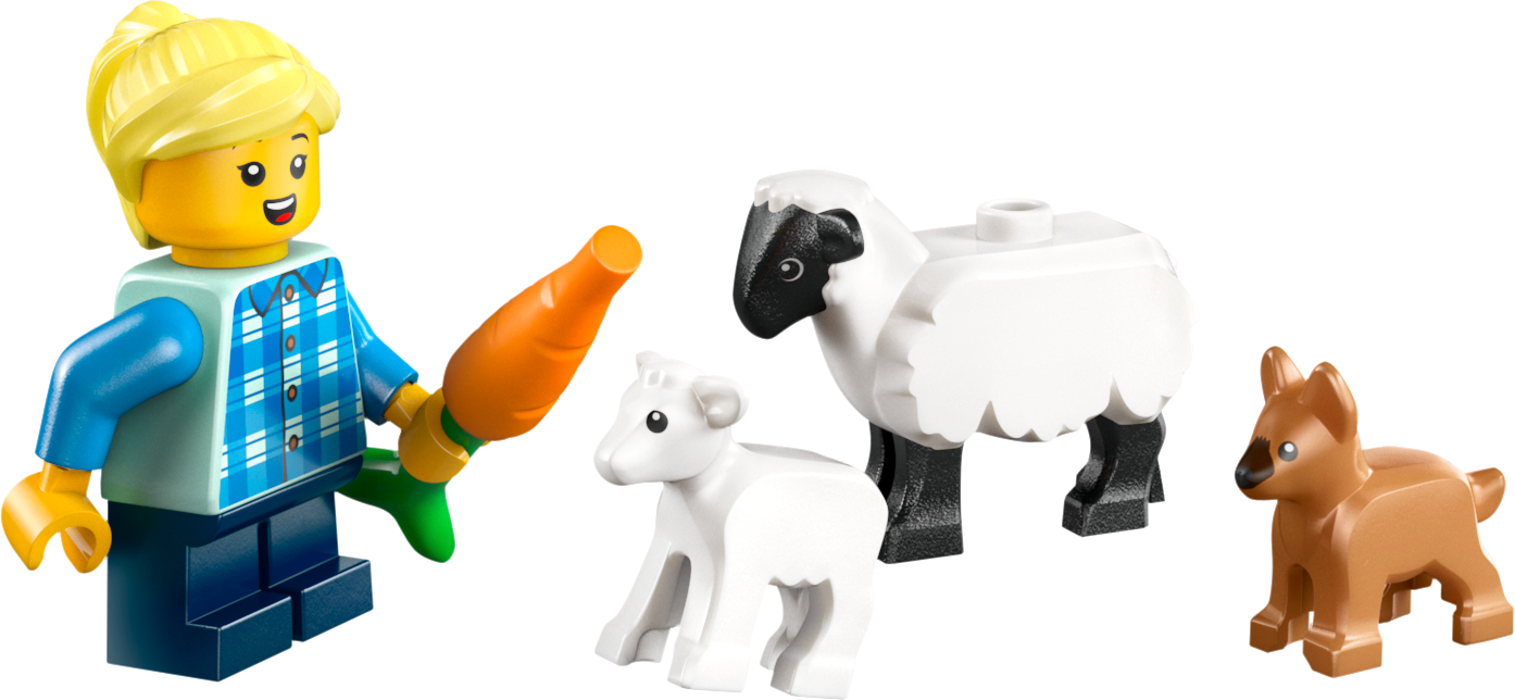 LEGO 60461 Red Farm Tractor with Trailer