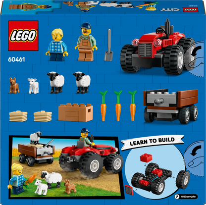 LEGO 60461 Red Farm Tractor with Trailer