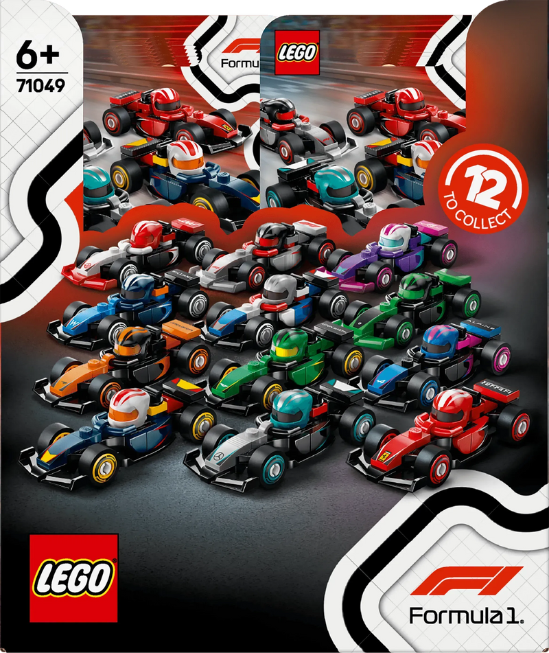 LEGO Formule 1 coureurs met hun auto 71049 Minifiguren (set 12 stuks)
