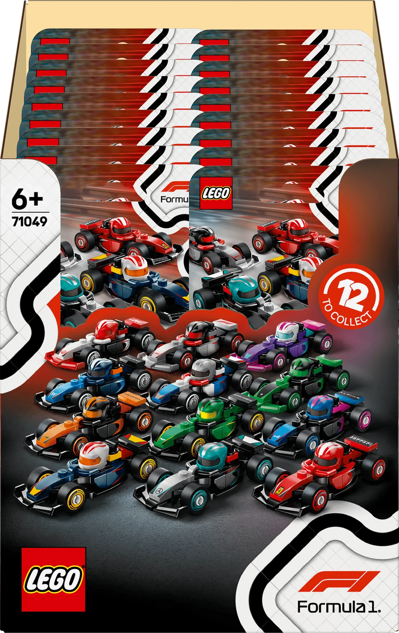 LEGO Formule 1 coureurs met hun auto 71049 Minifiguren (set 12 stuks)