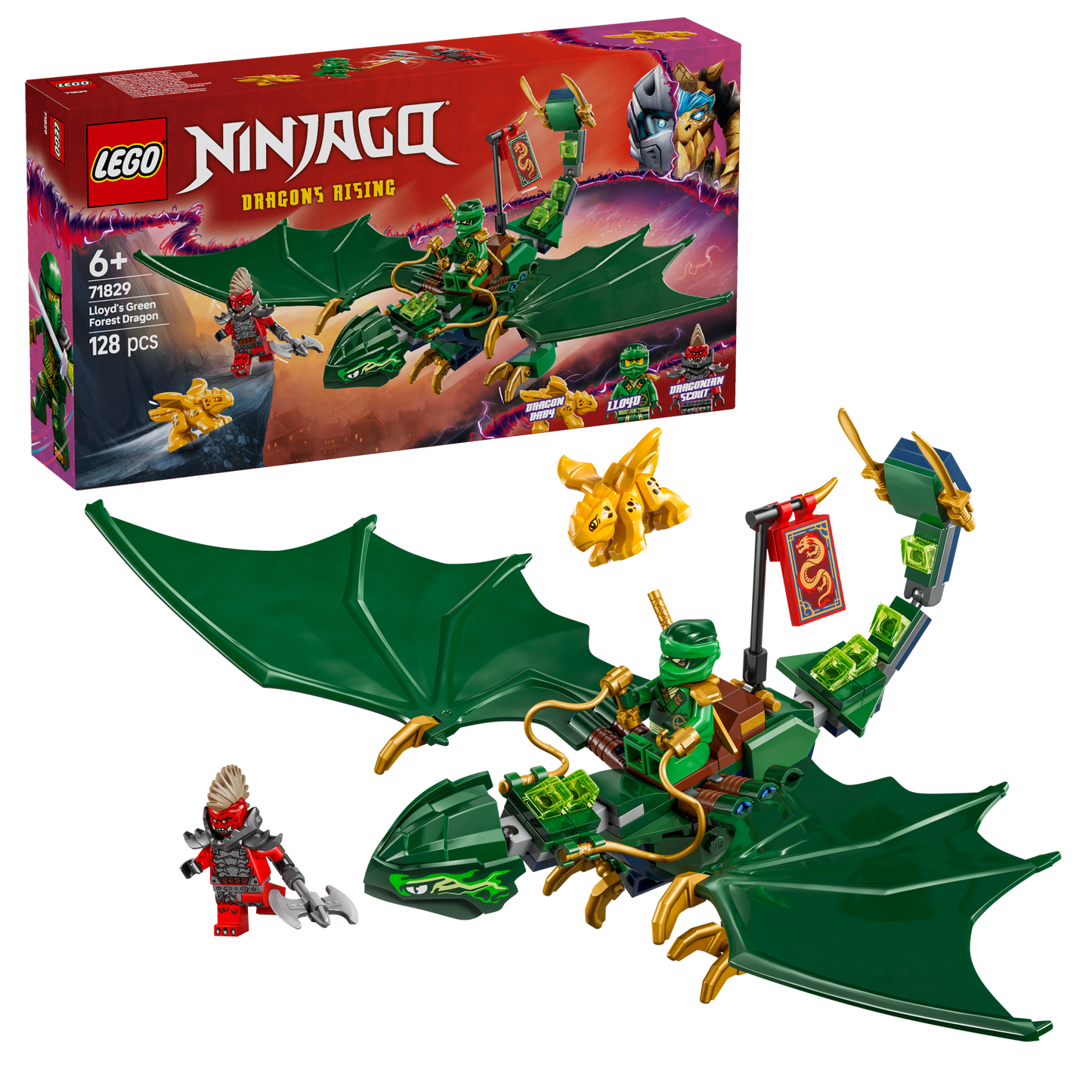 LEGO Lloyd Green Forest Dragon 71829 Ninjago