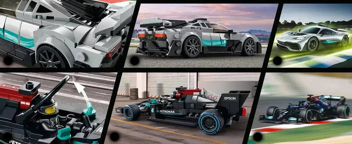 LEGO The Mercedes-AMG Formula 1 W12 E Performance & Mercedes-AMG Project One 76909 Speedchampions