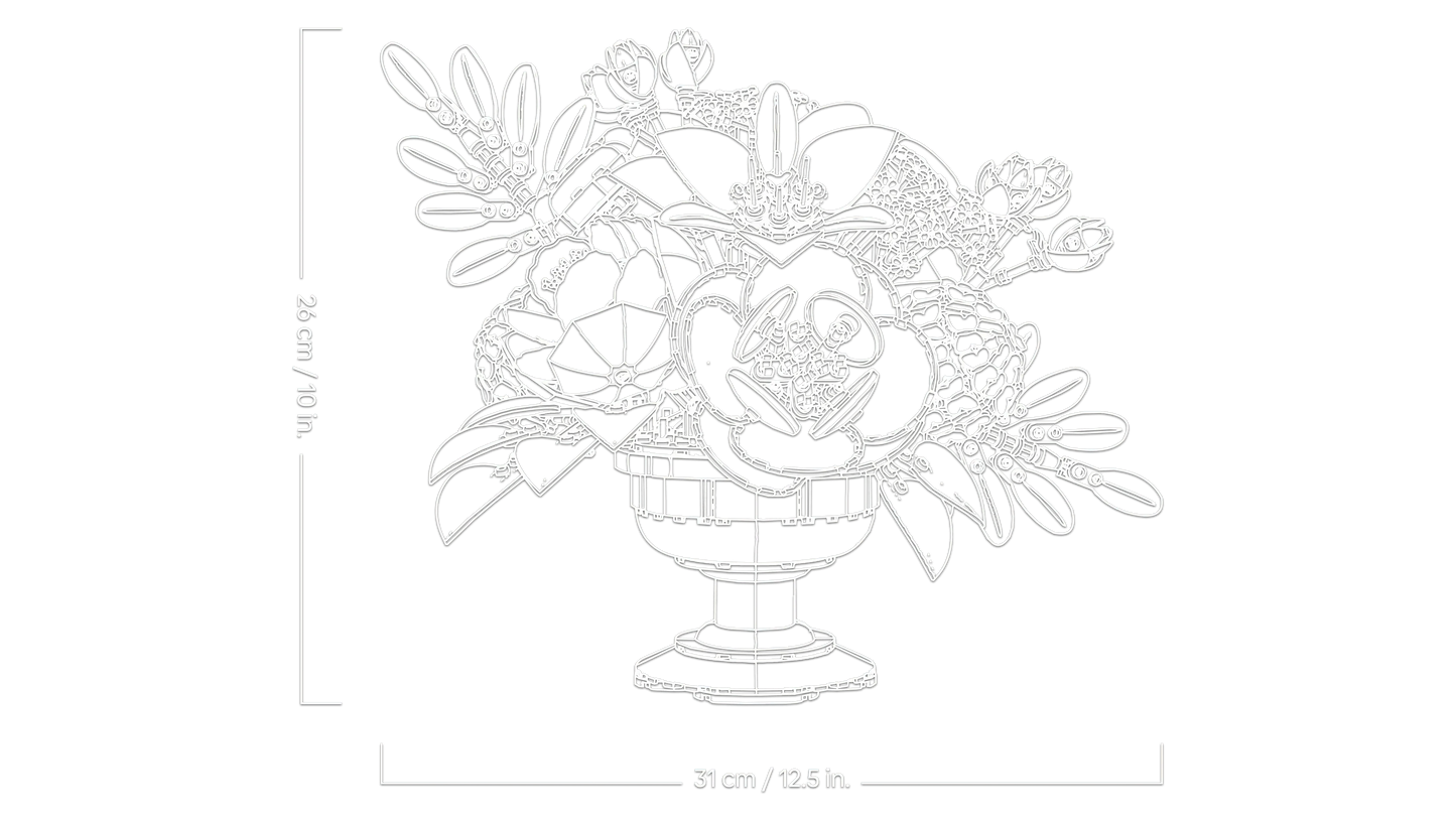 LEGO Blumenarrangement 10345 Botanische Sammlung