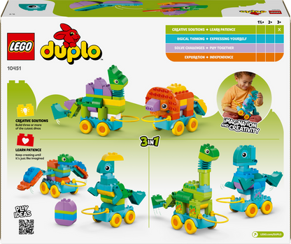 LEGO 3-in-1 dinosaurussen op wielen 10451 DUPLO
