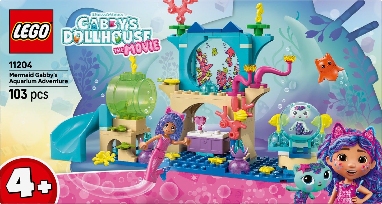 LEGO Zeemeermin Gabby's aquariumavontuur 11204 Gabby's Dollhouse (Pre-Order: augustus)