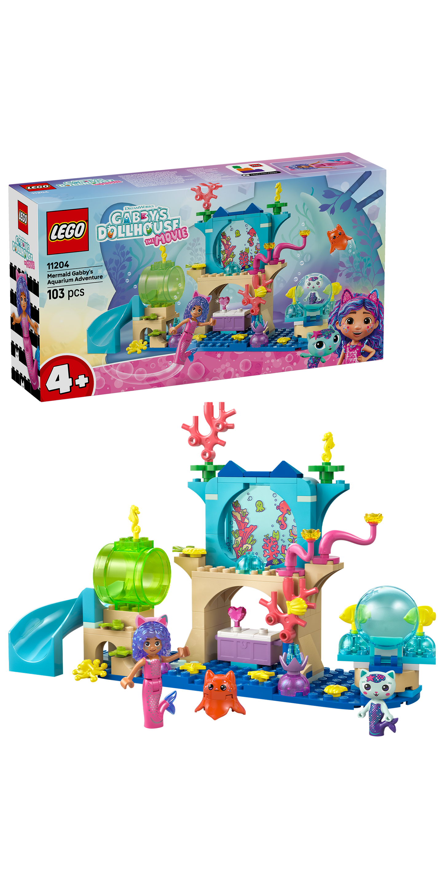 LEGO Zeemeermin Gabby's aquariumavontuur 11204 Gabby's Dollhouse (Pre-Order: augustus)