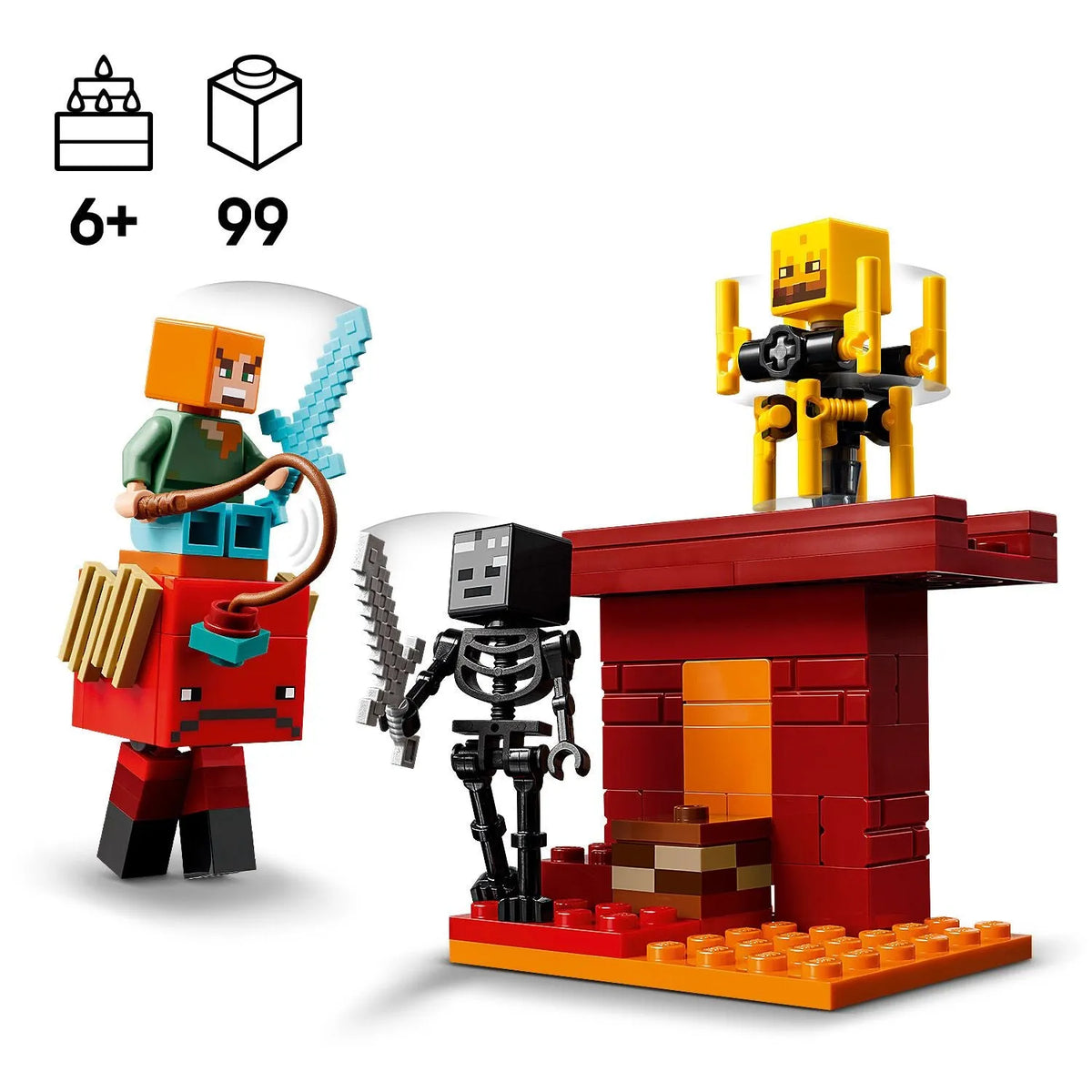 LEGO The Nether Lava Battle 21266 Ninjago