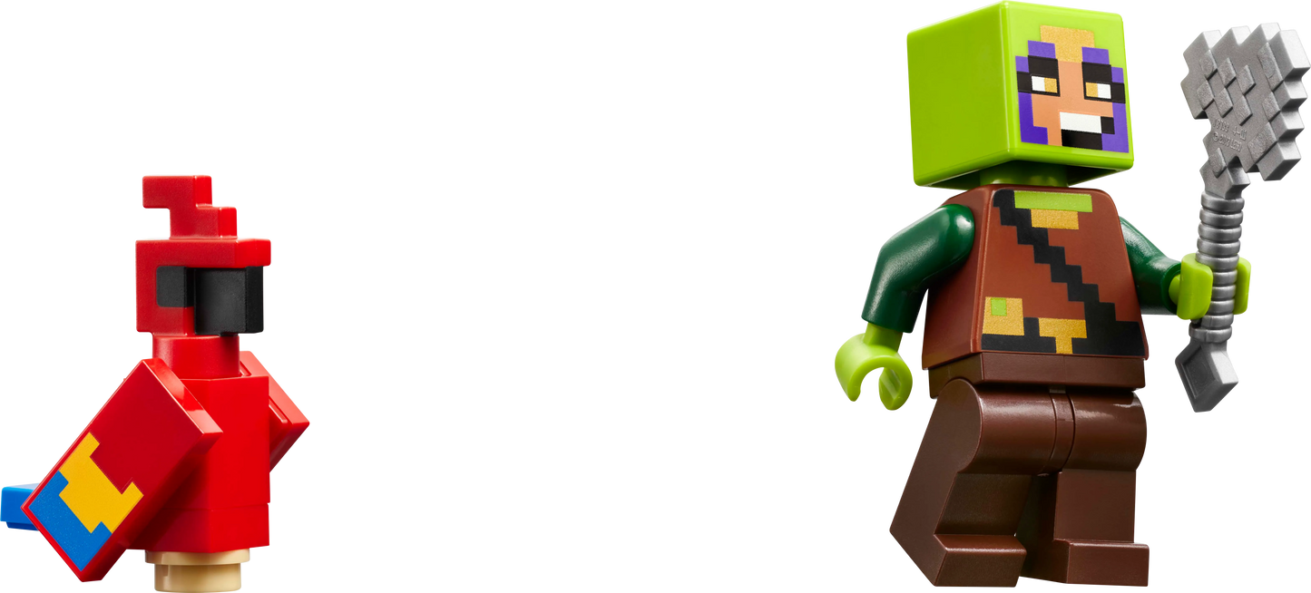 LEGO De papegaaienhuizen 21282 Minecraft