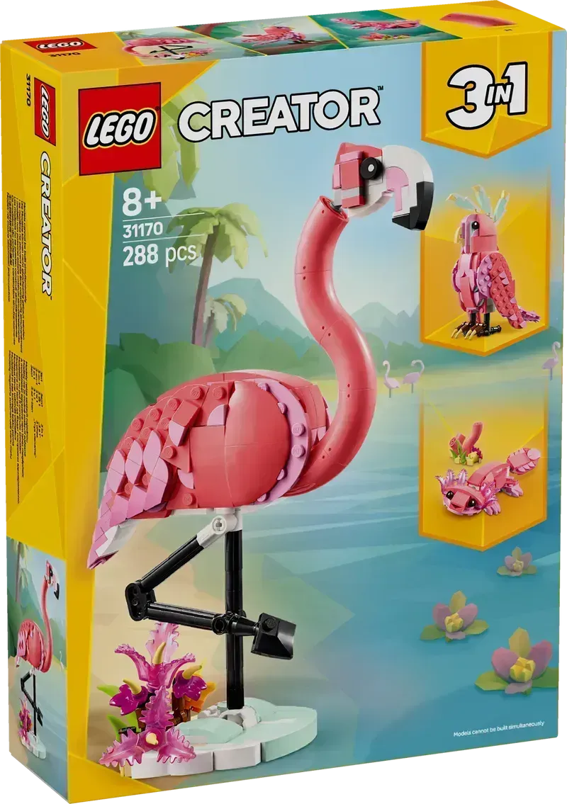 LEGO Wilde dieren Roze Flamingo 31170 Creator