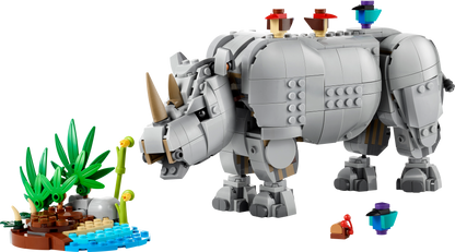 LEGO Wilde dieren: machtige neushoorn met vogels 31171 Creator